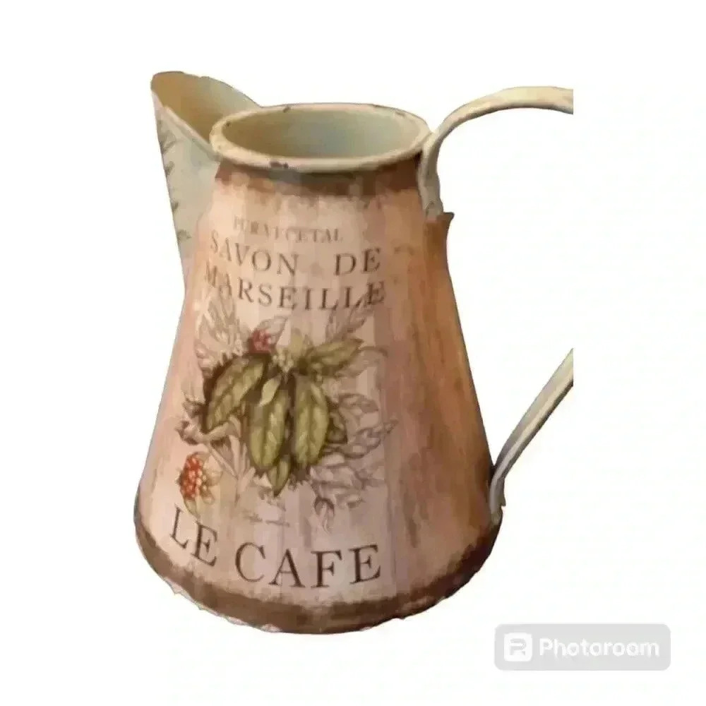 Watering Can with Vines and Berries